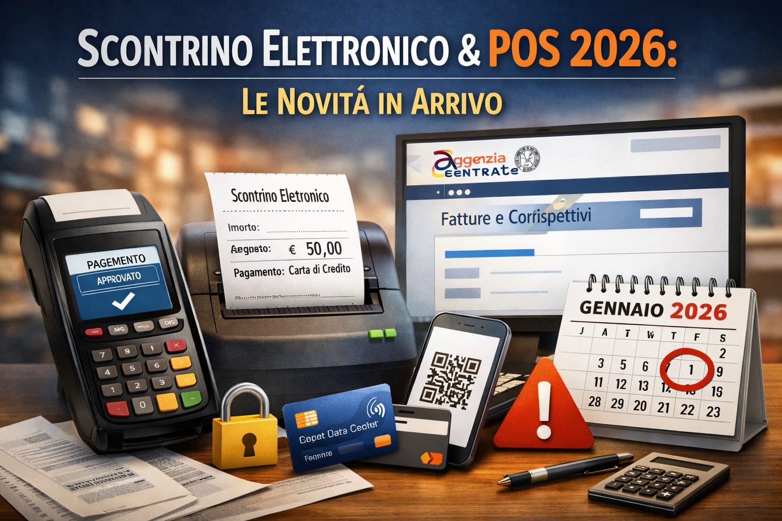 Scontrino elettronico: cosa cambia dal 2026